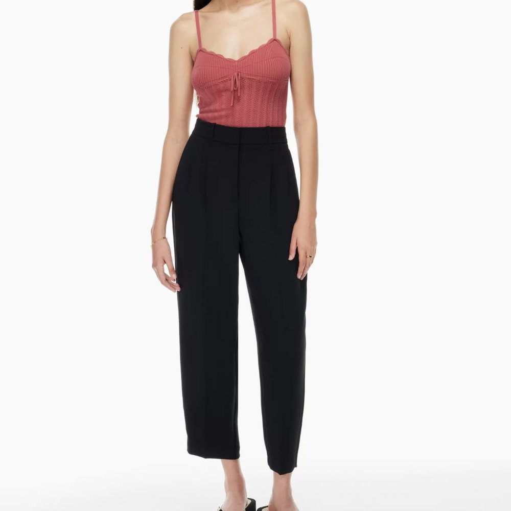 Aritzia Wilfred Carrot Pant (Black)
